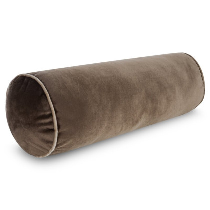 Dekoratívny vankúš - valček GAJA hnedý